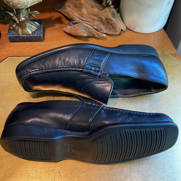 Bally Arcon Slip-On Black Lambskin Leather Loafers